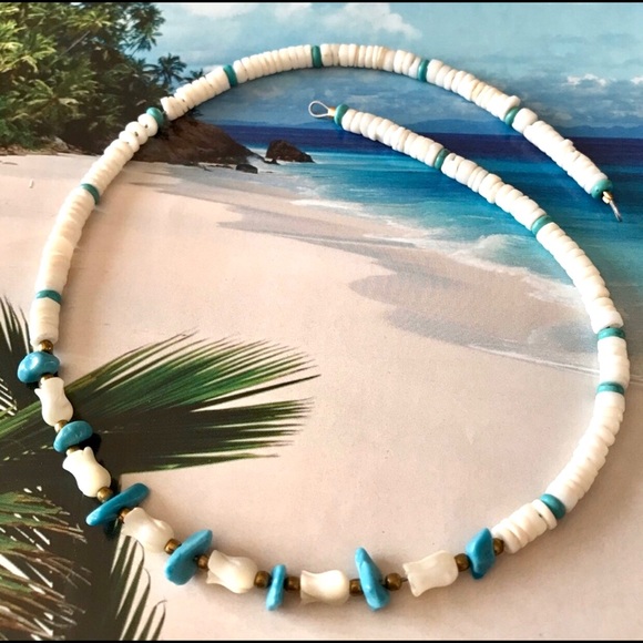 ARTISAN Anklet Bracelet Customized Tulips White Shell - Picture 6 of 6